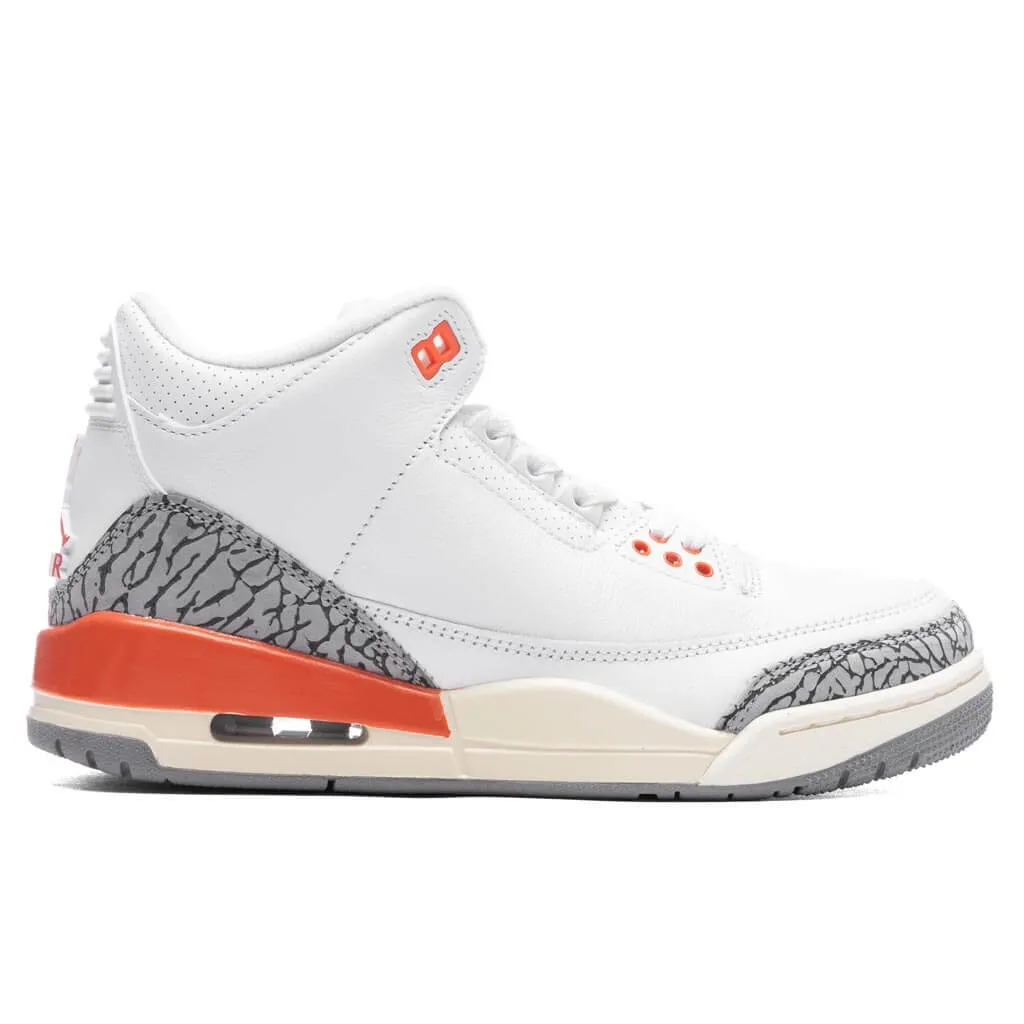 Air Jordan Women's 3 Retro 'Georgia Peach' - White/Cosmic Clay/Sail