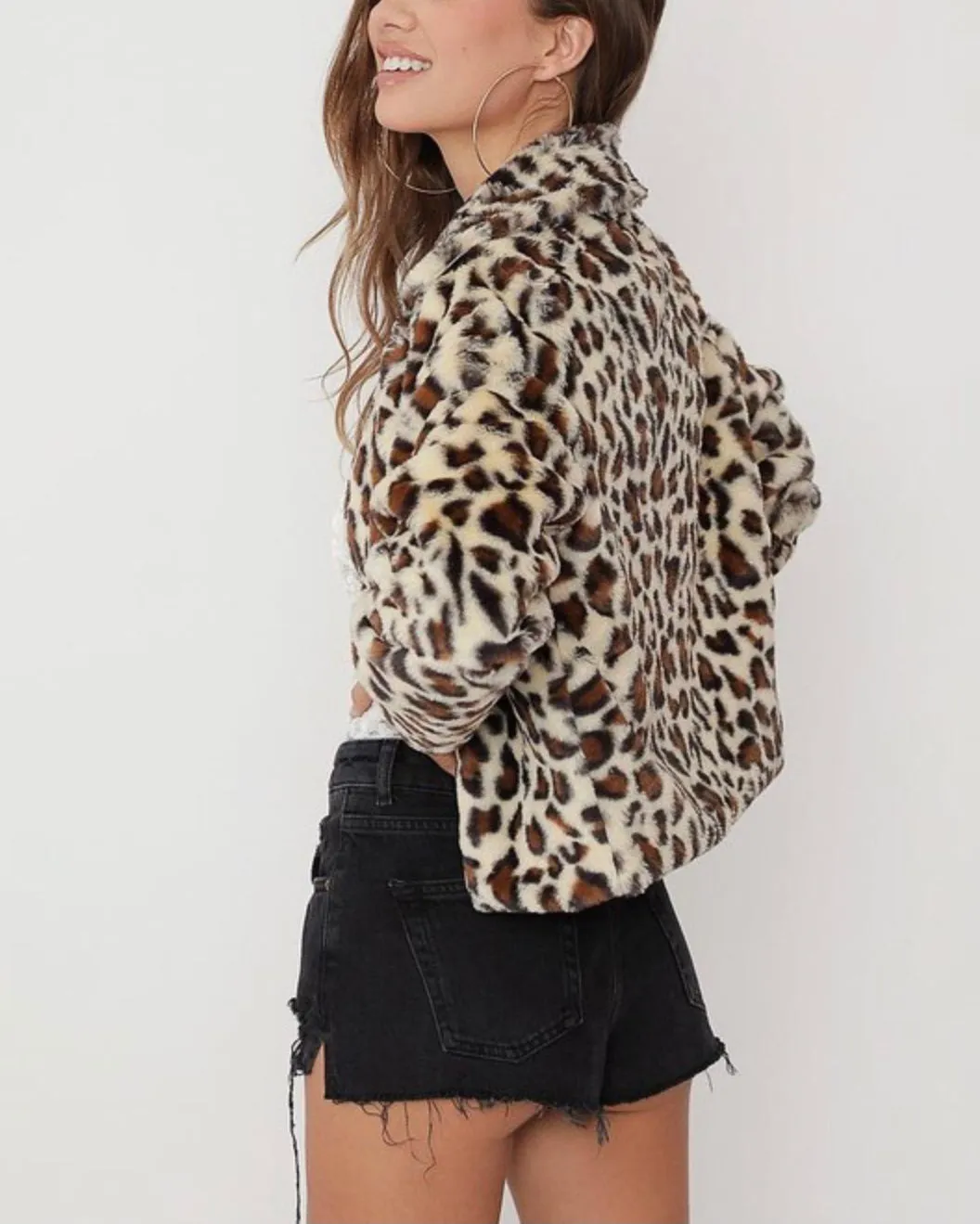 Anika animal print soft coat