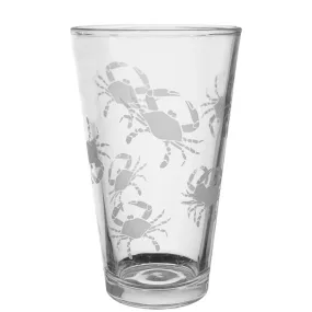 Blue Crab Life Glass Tumbler