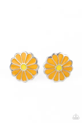 Budding Out - Orange Post Earring