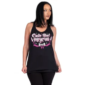 Cute But Psycho Racerback Tank Top