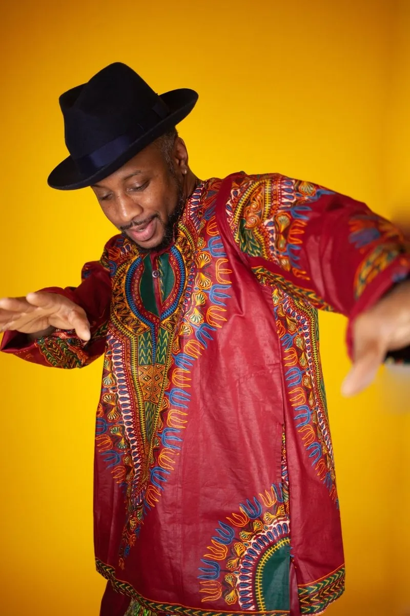 Dashiki Matching Outfit In Red