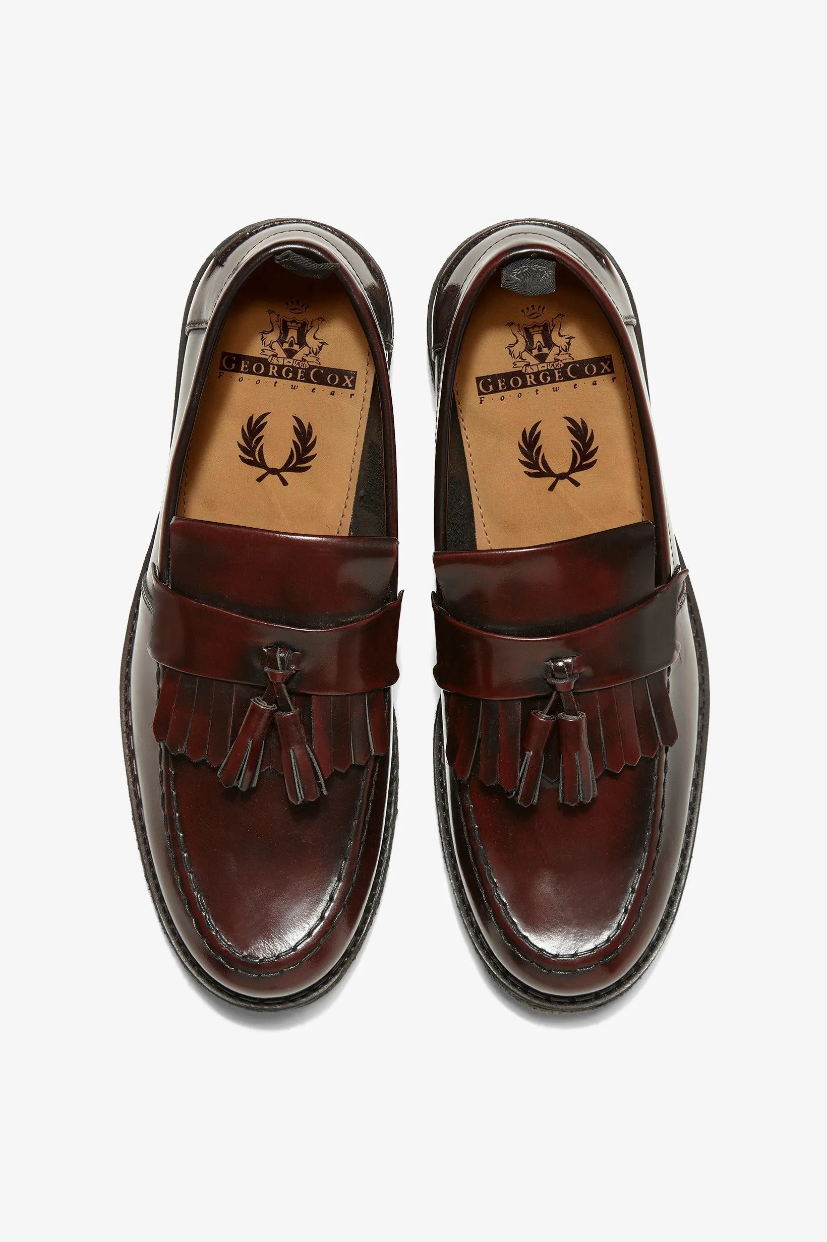 Fred Perry x George Cox Tassel Loafer (ox blood)