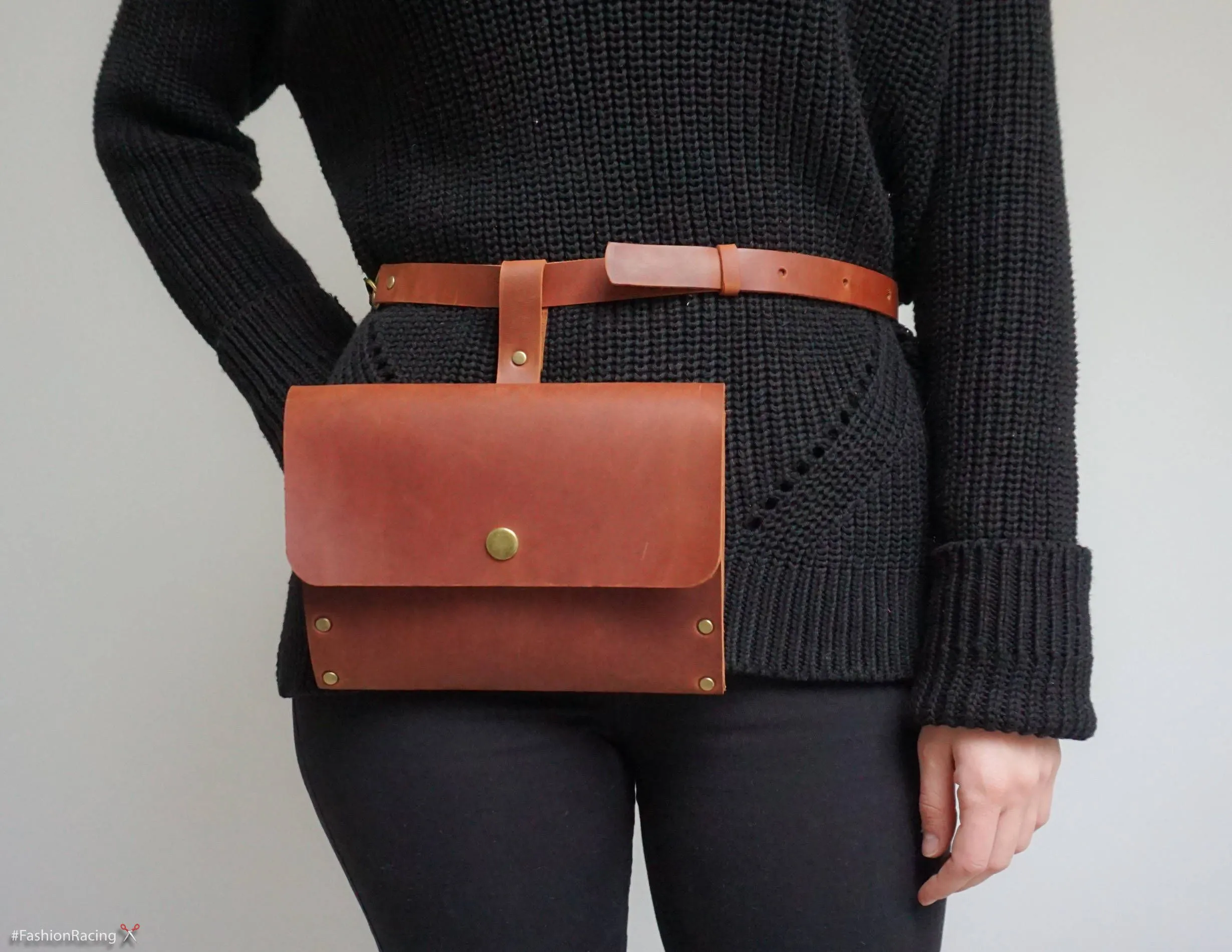 Leather Belt Bag for Women | Minimalist Fanny Pack, Waist bag