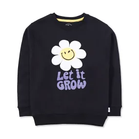 Let It Grow Black Sweatshirt