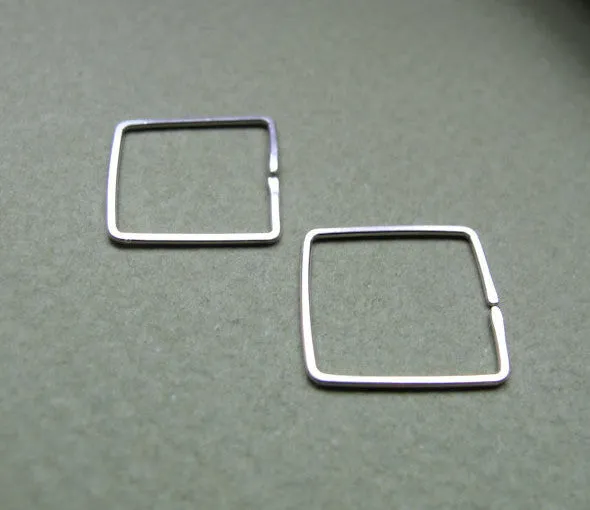 Men's Square Hoop Earring for Men