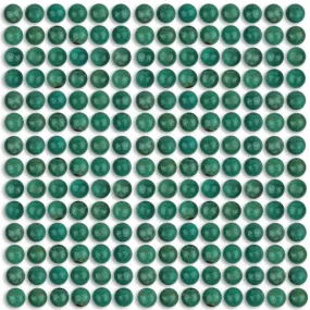 Natural Chinese Turquoise 5mm Coin Cabochon - CLEARANCE