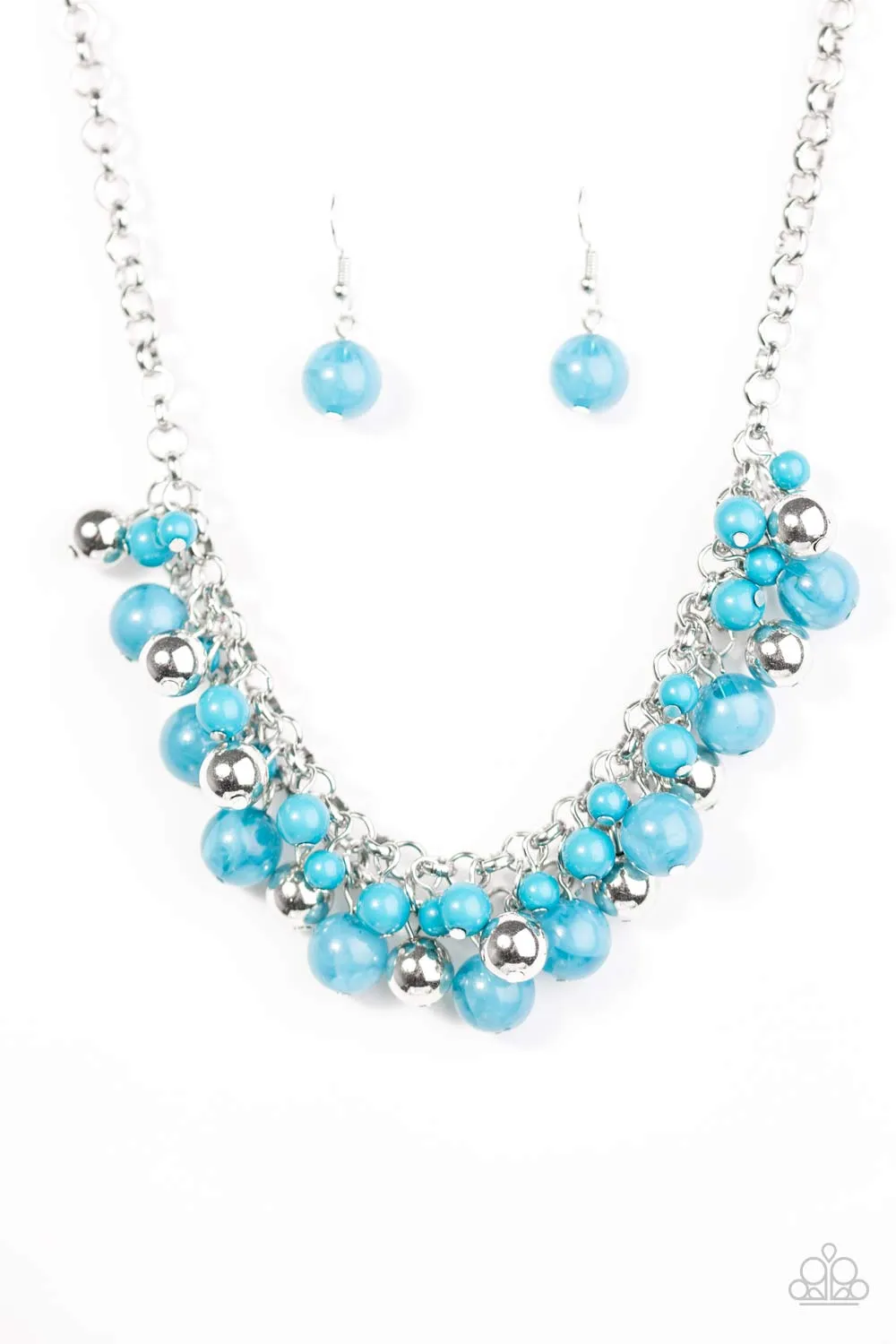 Paparazzi Accessories - For The Love Of Fashion #N135 Peg - Blue Necklace