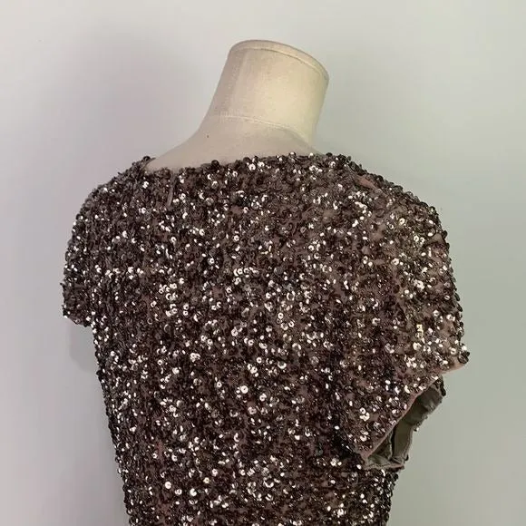 ParkerNWTSilver Sequined Dress