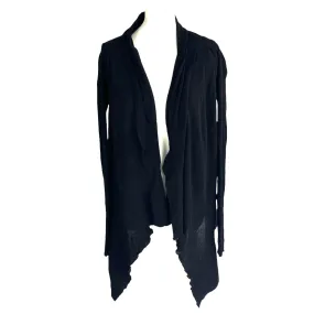 Rick Owens Brand New £395 Wool Medium Wrap Cardigan XL