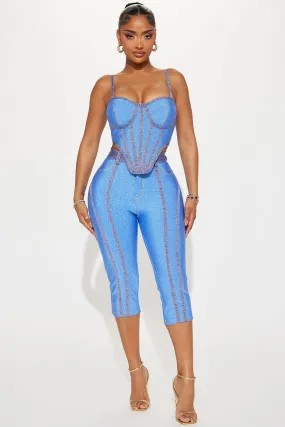 Rio Nights Bandage Pant Set - Blue