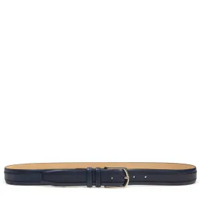 Textured And Smooth Leather Belt