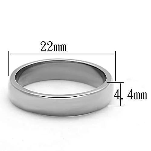 WildKlass Stainless Steel Wedding Ring High Polished (no Plating) Unisex